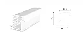 Damlalıklı İçe Açılır Kilitli Kapı Profili