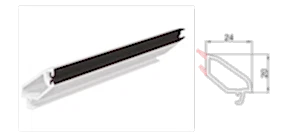 24 Mm Çift Cam Çıta Profili