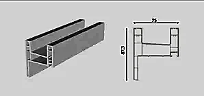 Pervazlı Kasa Profili (75mm)