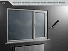 Kasa ile duvar arasında kalan 1 cm'den büyük boşluklar poliüretan köpük ile doldurulur.